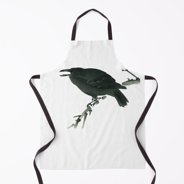 Item preview, Crow sitting on the branch. designed and sold by VintageArtByIda.