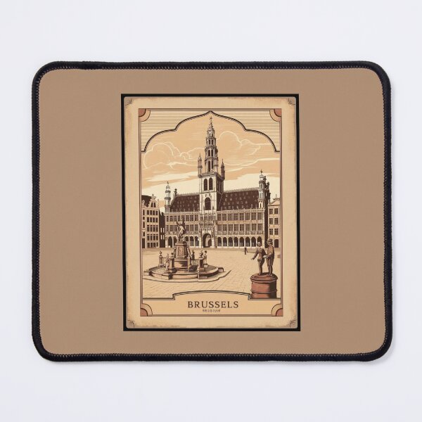Item preview, A Vintage Travel Illustration of Brussels - Belgium  designed and sold by GoodOldVintage.