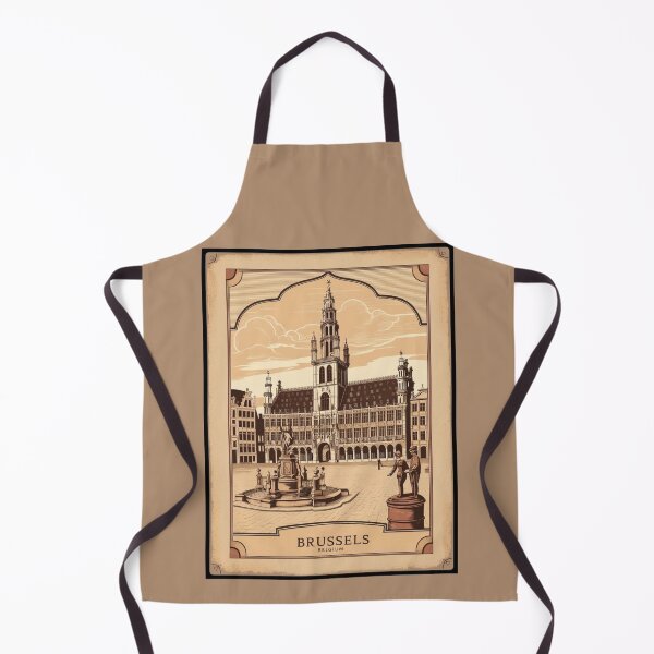 Item preview, A Vintage Travel Illustration of Brussels - Belgium  designed and sold by GoodOldVintage.