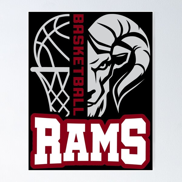Item preview, Rams Basketball Black designed and sold by bekagraham.