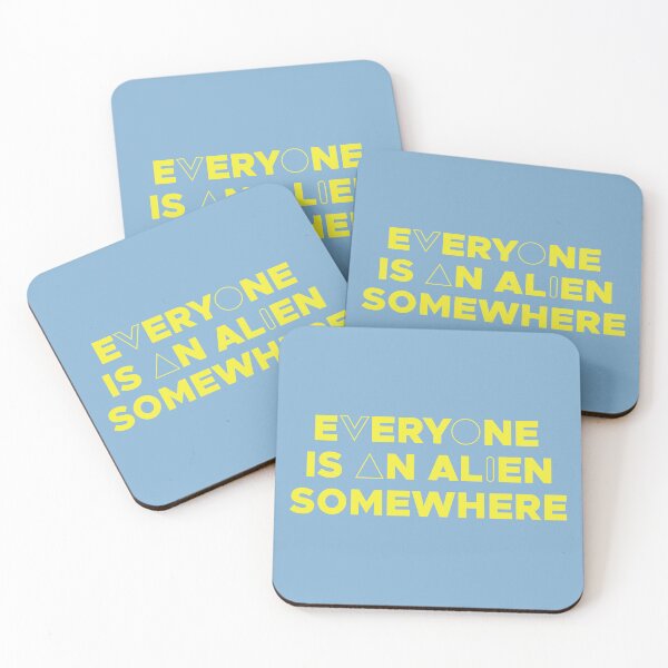 Item preview, EVERYONE IS AN ALIEN SOMEWHERE (YELLOW) designed and sold by Dan Zetterström.