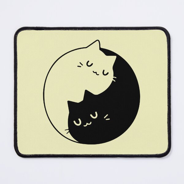 Item preview, Bring Peace and Style with the Ying Yang Cat Swappable Design designed and sold by TrendZ Style.
