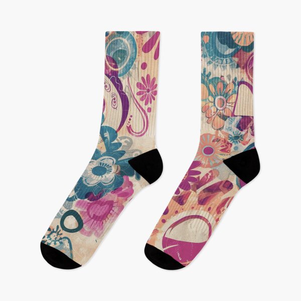 Item preview, Retro Hippie: Wild Flowers designed and sold by J Marielle Designs.