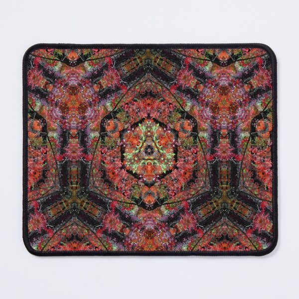 Item preview, Kaleidoscope Eye Coral, Black and Neon Green designed and sold by Lee Hiller Designs.