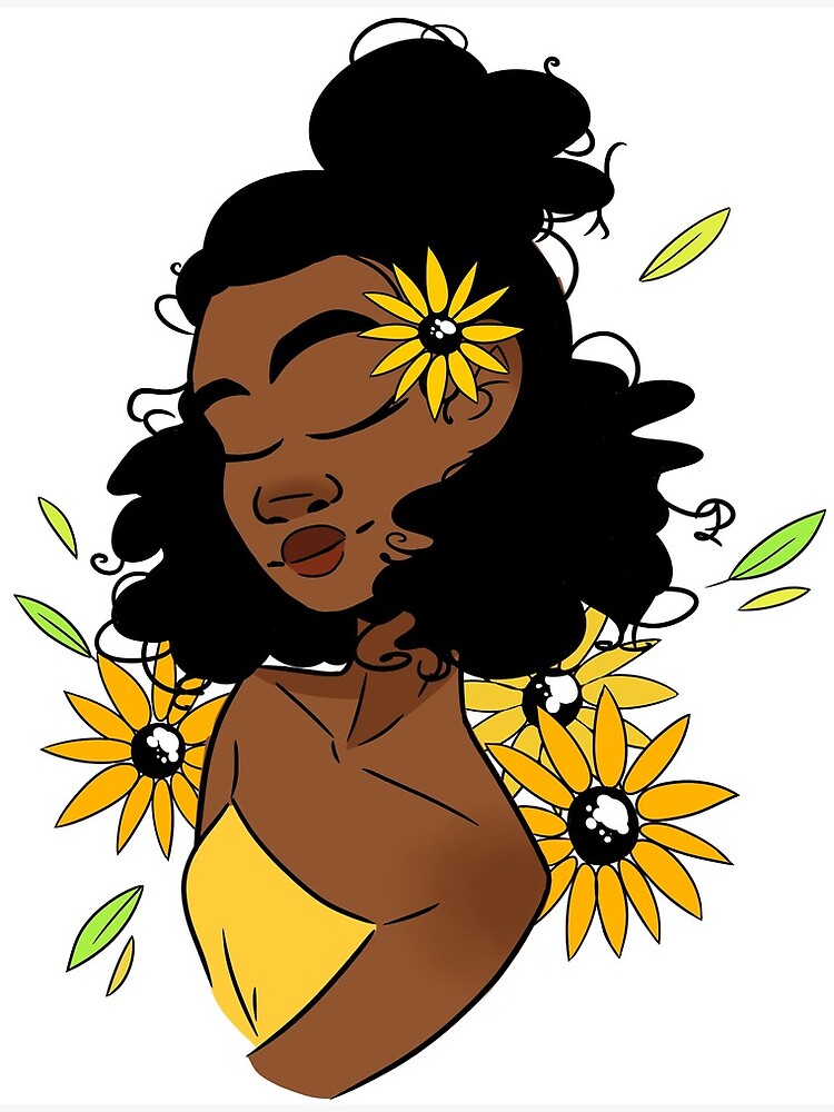 Postal «Chica de girasol» de MagentaMayhem | Redbubble