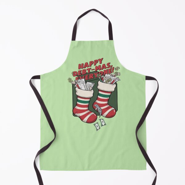 Item preview, Happy Debt-mas Everyone | Christmas Bills Humor | Holiday Financial Satire Stocking Design designed and sold by bubblylive.