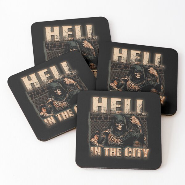 Item preview, Hell in the city skull grunge punk skeleton Street street urban designed and sold by CaozStore.