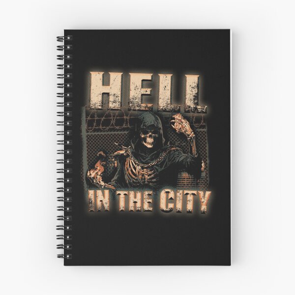 Item preview, Hell in the city skull grunge punk skeleton Street street urban designed and sold by CaozStore.