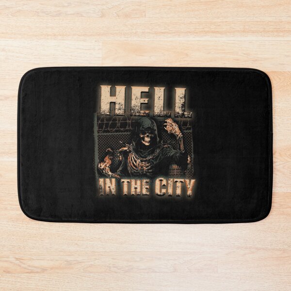 Item preview, Hell in the city skull grunge punk skeleton Street street urban designed and sold by CaozStore.