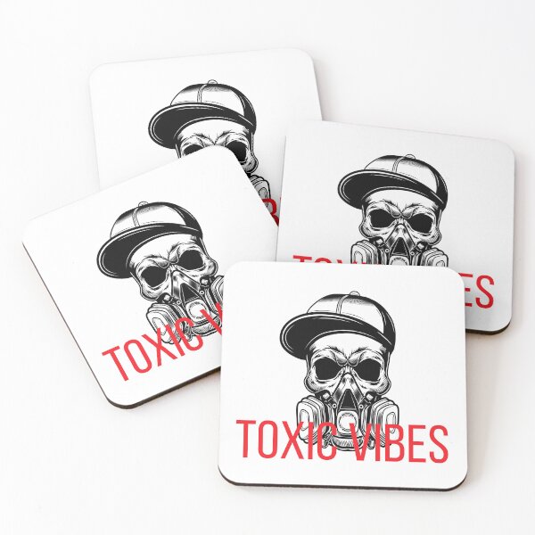 Item preview, Toxic Vibes Skull Gas Mask Urban Design designed and sold by TrueMotion.