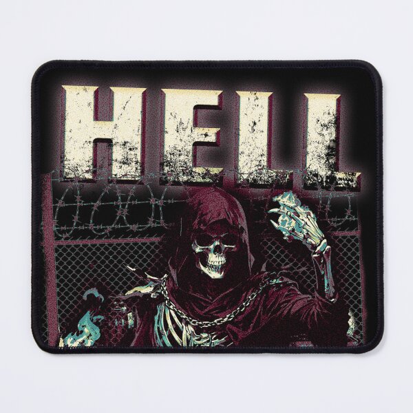 Item preview, Hell in the city skull grunge punk skeleton Street street urban red  designed and sold by CaozStore.