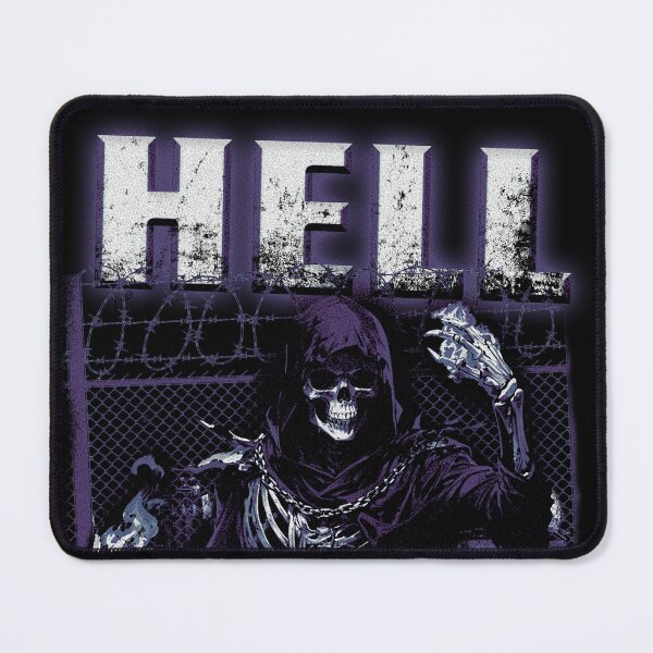 Item preview, Hell in the city skull grunge punk skeleton Street street urban blue designed and sold by CaozStore.
