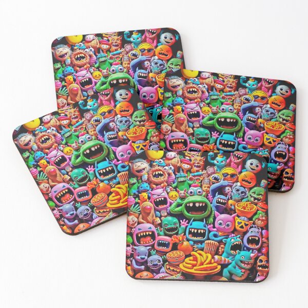 Item preview, FUNNY CRAZY HUNGRY HAPPY CUTE SPOOKY MONSTER ART #9 designed and sold by Arts4U.