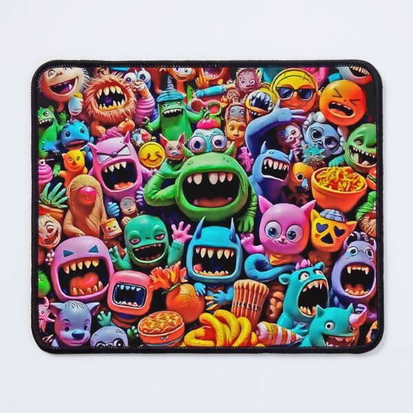 Item preview, FUNNY CRAZY HUNGRY HAPPY CUTE SPOOKY MONSTER ART #9 designed and sold by Arts4U.