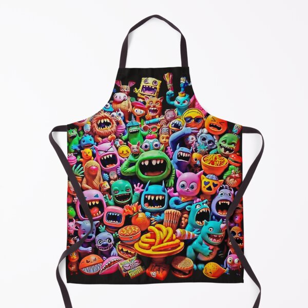 Item preview, FUNNY CRAZY HUNGRY HAPPY CUTE SPOOKY MONSTER ART #9 designed and sold by Arts4U.