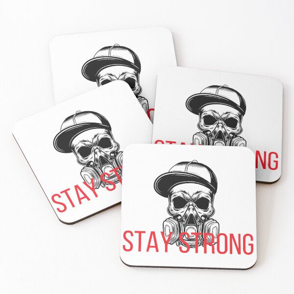 Item preview, Stay Strong Skull Gas Mask Urban Design designed and sold by TrueMotion.