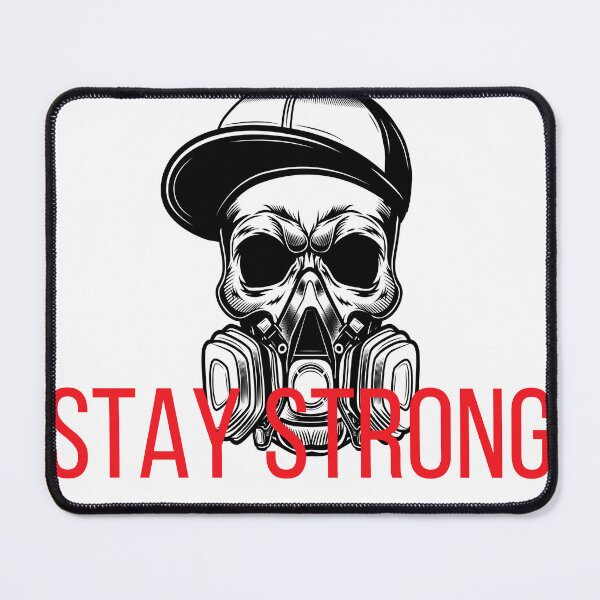 Item preview, Stay Strong Skull Gas Mask Urban Design designed and sold by TrueMotion.