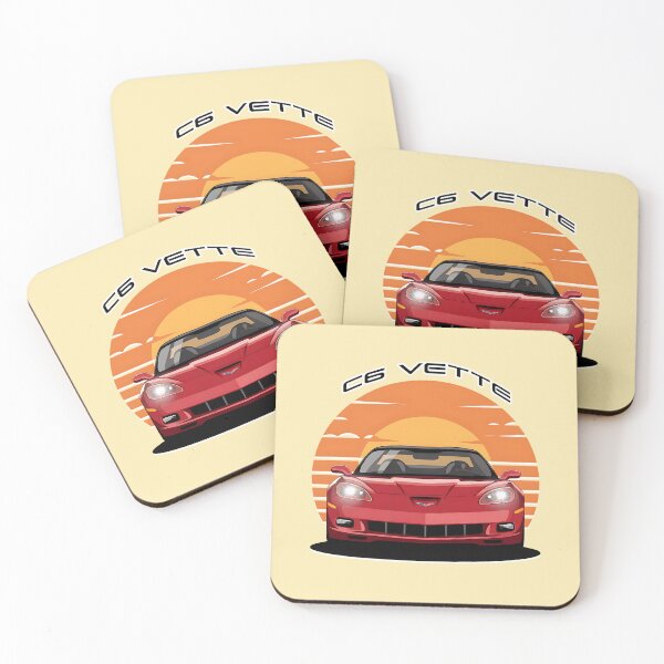 Item preview, The Corvette C6 Series with a Retro Sunset designed and sold by Digital Studio D.
