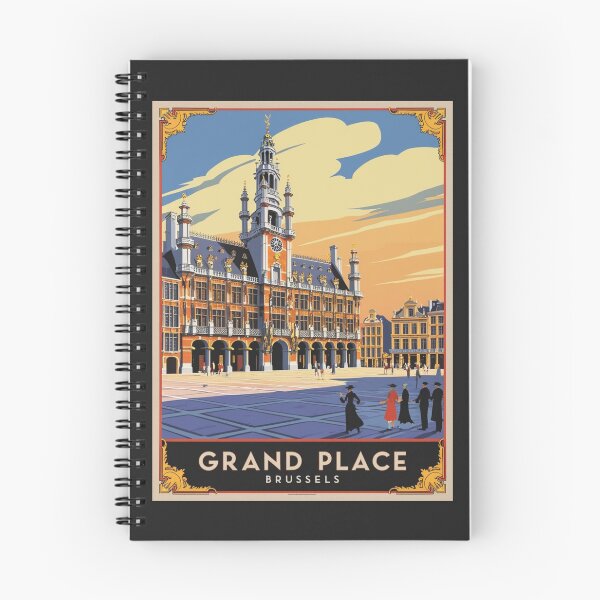 Item preview, A Vintage Travel Illustration of Brussels - Belgium  designed and sold by GoodOldVintage.