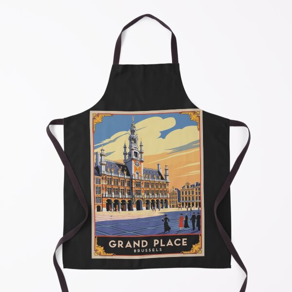 Item preview, A Vintage Travel Illustration of Brussels - Belgium  designed and sold by GoodOldVintage.