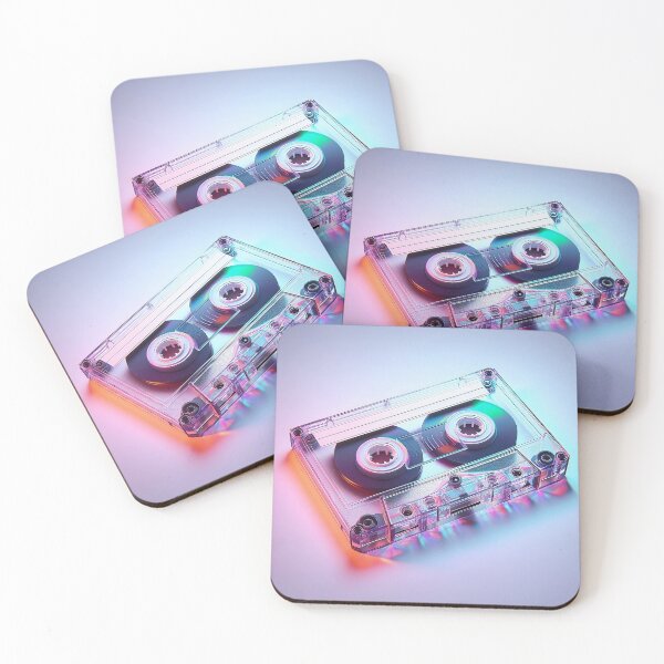 Item preview, Transparent Vintage Retro Cassette with Colorful Background designed and sold by GVibezPadel.