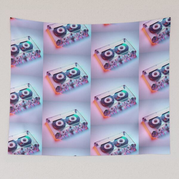 Item preview, Transparent Vintage Retro Cassette with Colorful Background designed and sold by GVibezPadel.