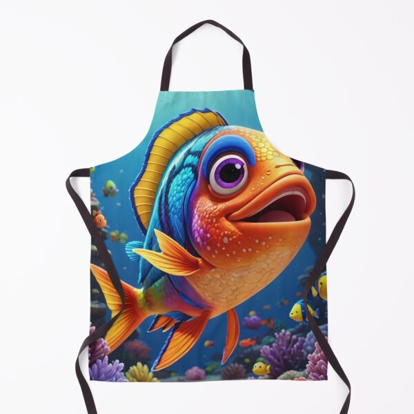 Item preview, Happy fantasy fish in bright colors designed and sold by dk--design.