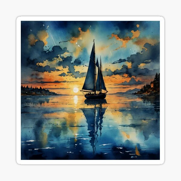 Item preview, Sunset Sailing designed and sold by supajaws1.