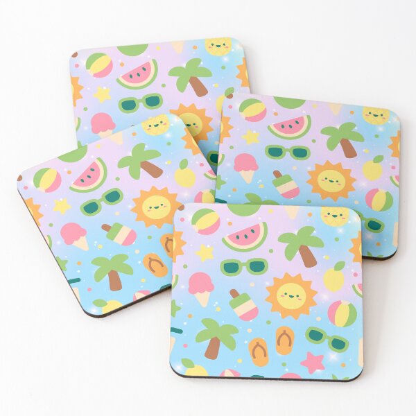 Item preview, Cute Kawaii Summer Pattern designed and sold by Tammy Marie Russell.