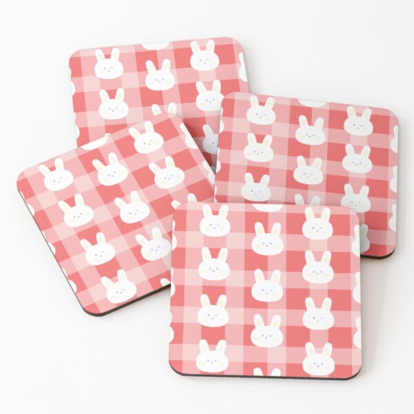 Item preview, Cute Kawaii Bunny Checker Pattern designed and sold by Tammy Marie Russell.