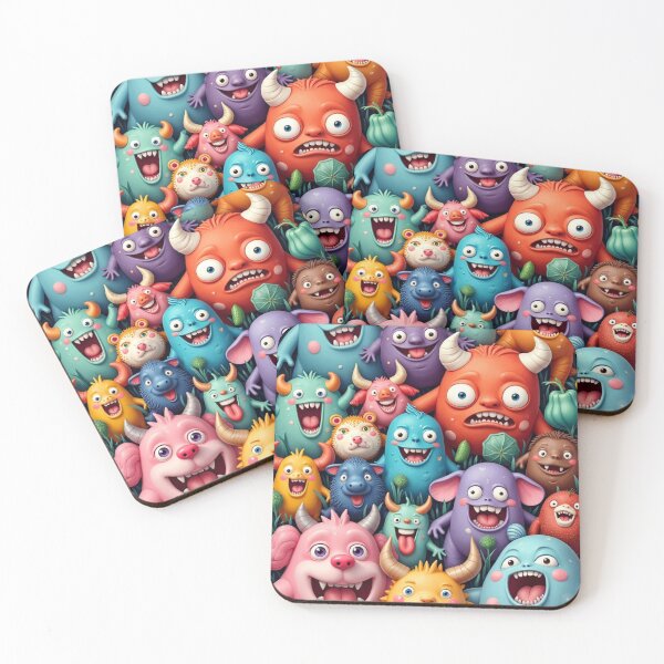 Item preview, CUTE HAPPY FUN COLORFUL WACKY MONSTERS CREATURES ART #8 designed and sold by Arts4U.