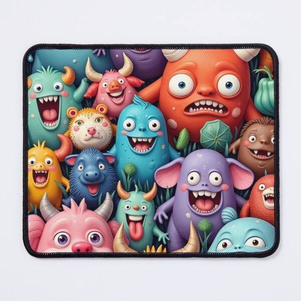Item preview, CUTE HAPPY FUN COLORFUL WACKY MONSTERS CREATURES ART #8 designed and sold by Arts4U.