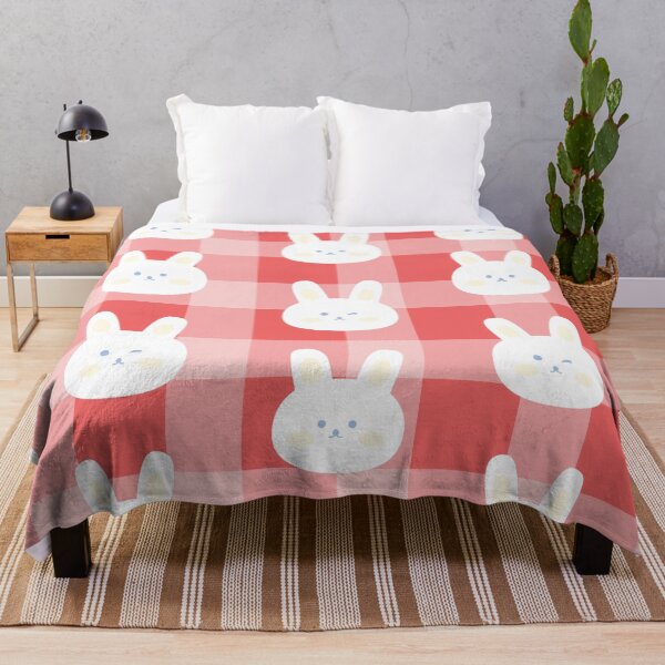 Item preview, Cute Kawaii Bunny Checker Pattern designed and sold by Tammy Marie Russell.