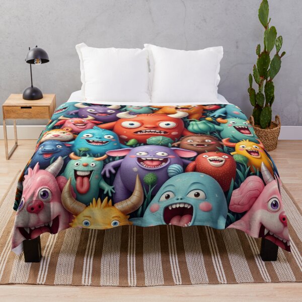 Item preview, CUTE HAPPY FUN COLORFUL WACKY MONSTERS CREATURES ART #8 designed and sold by Arts4U.