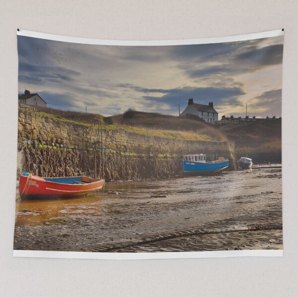 Item preview, Seaton Sluice Harbour  at Low Tide designed and sold by Violaman.