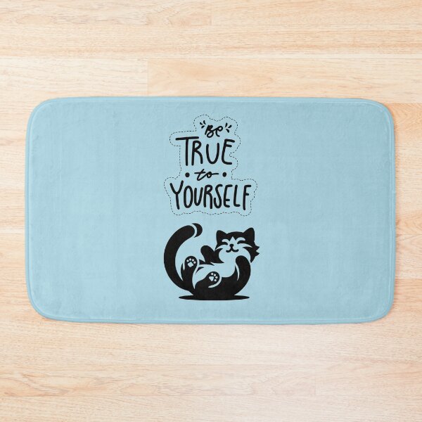 Item preview, Be True to Yourself - Motivational Cat designed and sold by GoblinBoutique.
