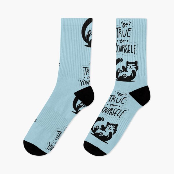 Item preview, Be True to Yourself - Motivational Cat designed and sold by GoblinBoutique.