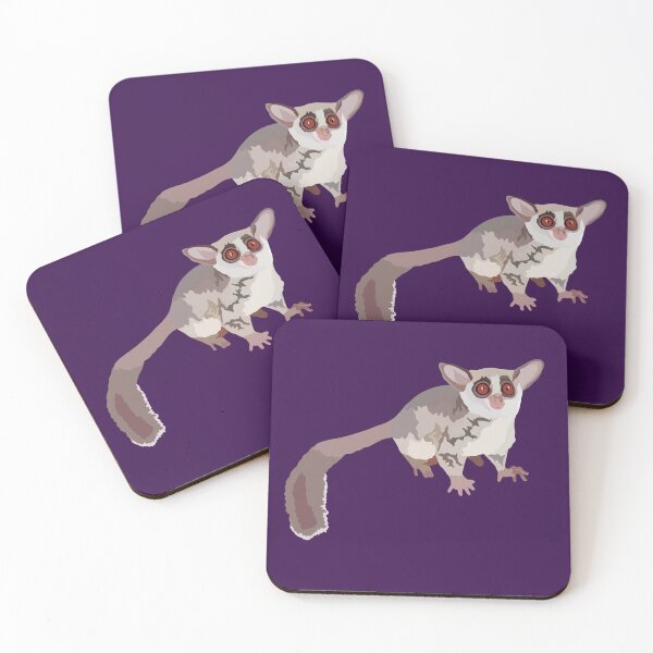 Item preview, B is for Bushbaby,Bushbaby Illustration – Adorable Nocturnal Primate Artwork designed and sold by PrettylittlepastelUk.
