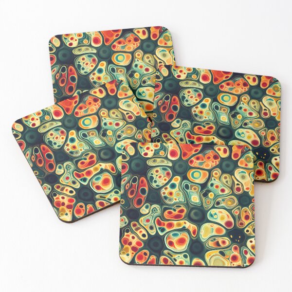 Item preview, Fruity Cells - Colorful Trippy Pattern designed and sold by TuncGK.