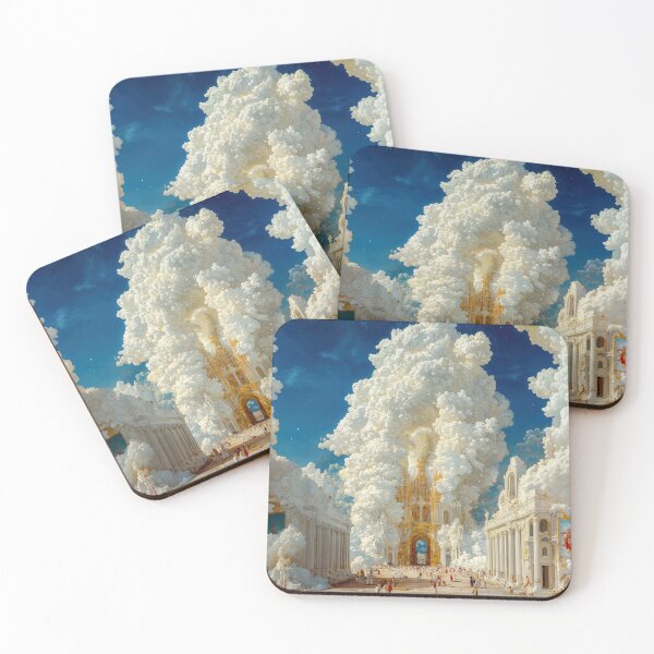 Item preview, Majestic Cloudscape With Golden Architecture designed and sold by regnumsaturni.