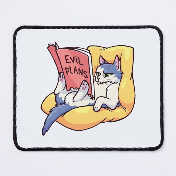 Item preview, Evil Plans Cat Relaxing designed and sold by -DEEWOLF-.