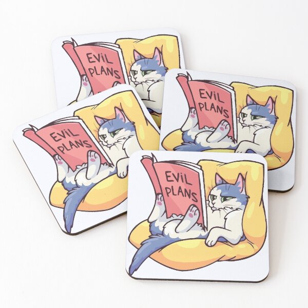 Item preview, Evil Plans Cat Relaxing designed and sold by -DEEWOLF-.