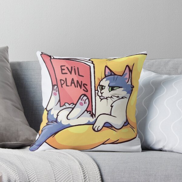 Item preview, Evil Plans Cat Relaxing designed and sold by -DEEWOLF-.