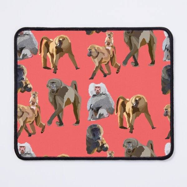 Item preview, B is for Baboon, Baboon Artwork – Strong Primate Illustration and African Wildlife Design designed and sold by PrettylittlepastelUk.