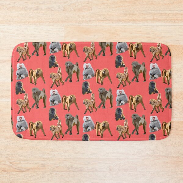 Item preview, B is for Baboon, Baboon Artwork – Strong Primate Illustration and African Wildlife Design designed and sold by PrettylittlepastelUk.
