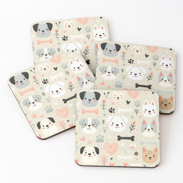 Item preview, Puppy Love : Adorable Canine Pattern designed and sold by Haji  Kamora.