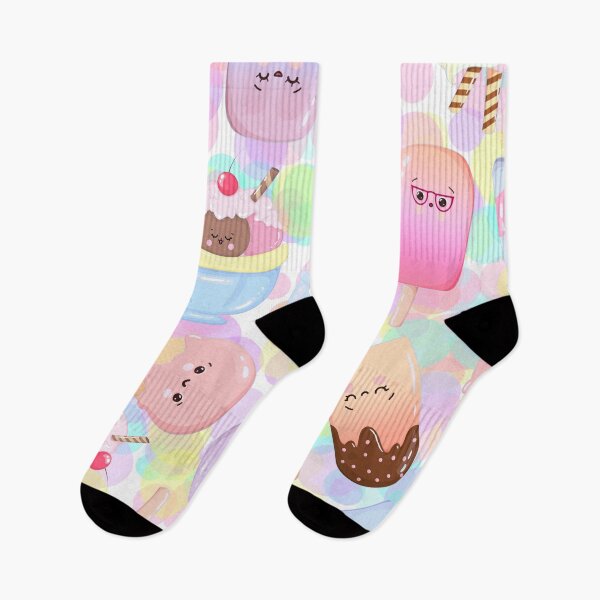 Item preview, Cute Kawaii Ice Cream Pattern designed and sold by Tammy Marie Russell.