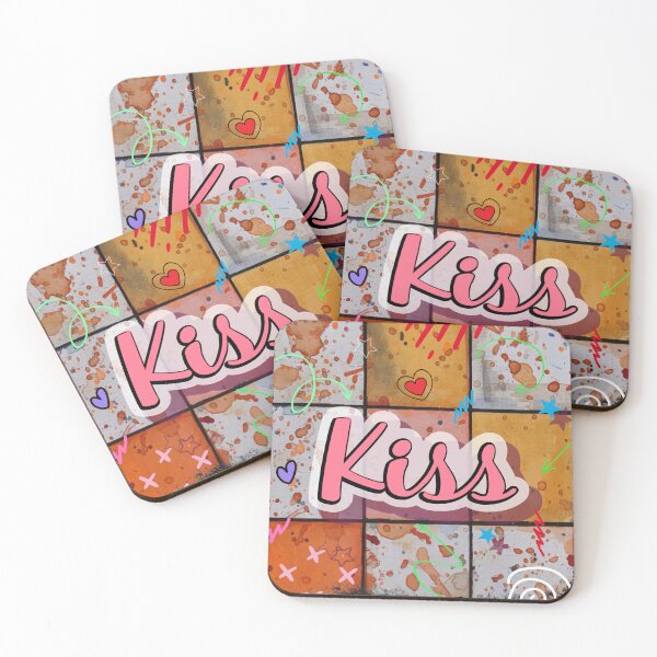 Item preview, kiss text design 1 designed and sold by 313ArtFactory.