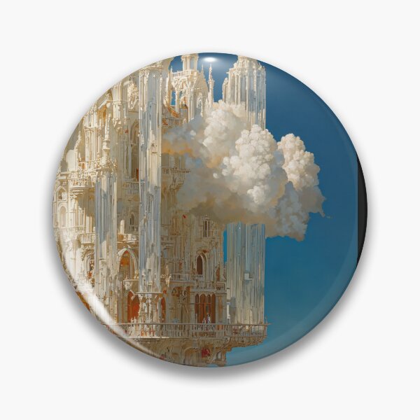 Item preview, Floating Castle Among Clouds Fantasy Artwork designed and sold by regnumsaturni.