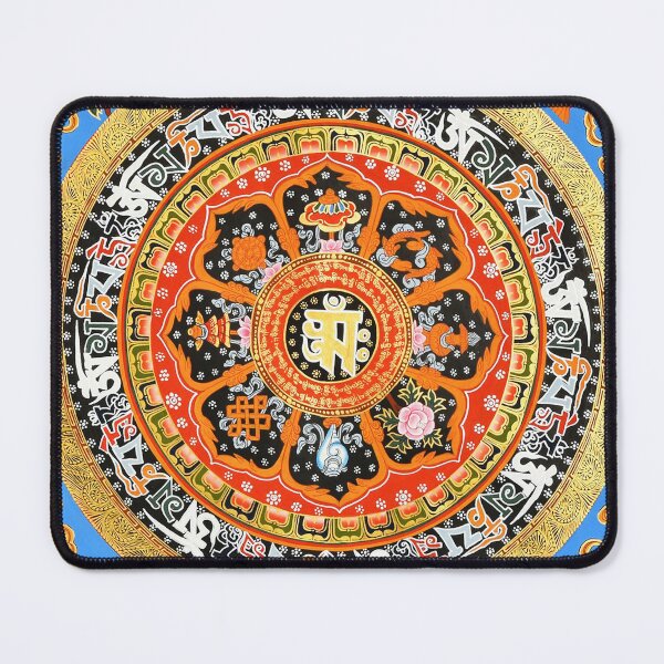 Item preview, Gold and Blue Hindu Buddhist OM Mandala designed and sold by GuyBlank.